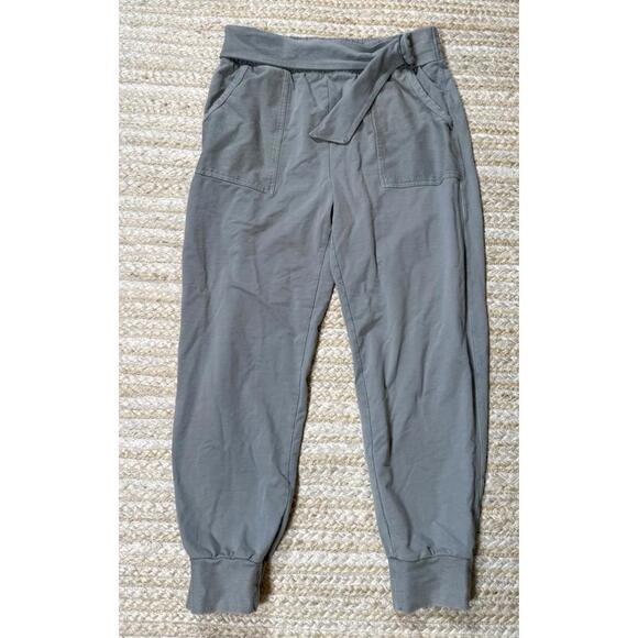 Anthropologie Pants - Anthropologie Saturday Sunday Womens Pants Blue Belted Tie Waist Joggers M
